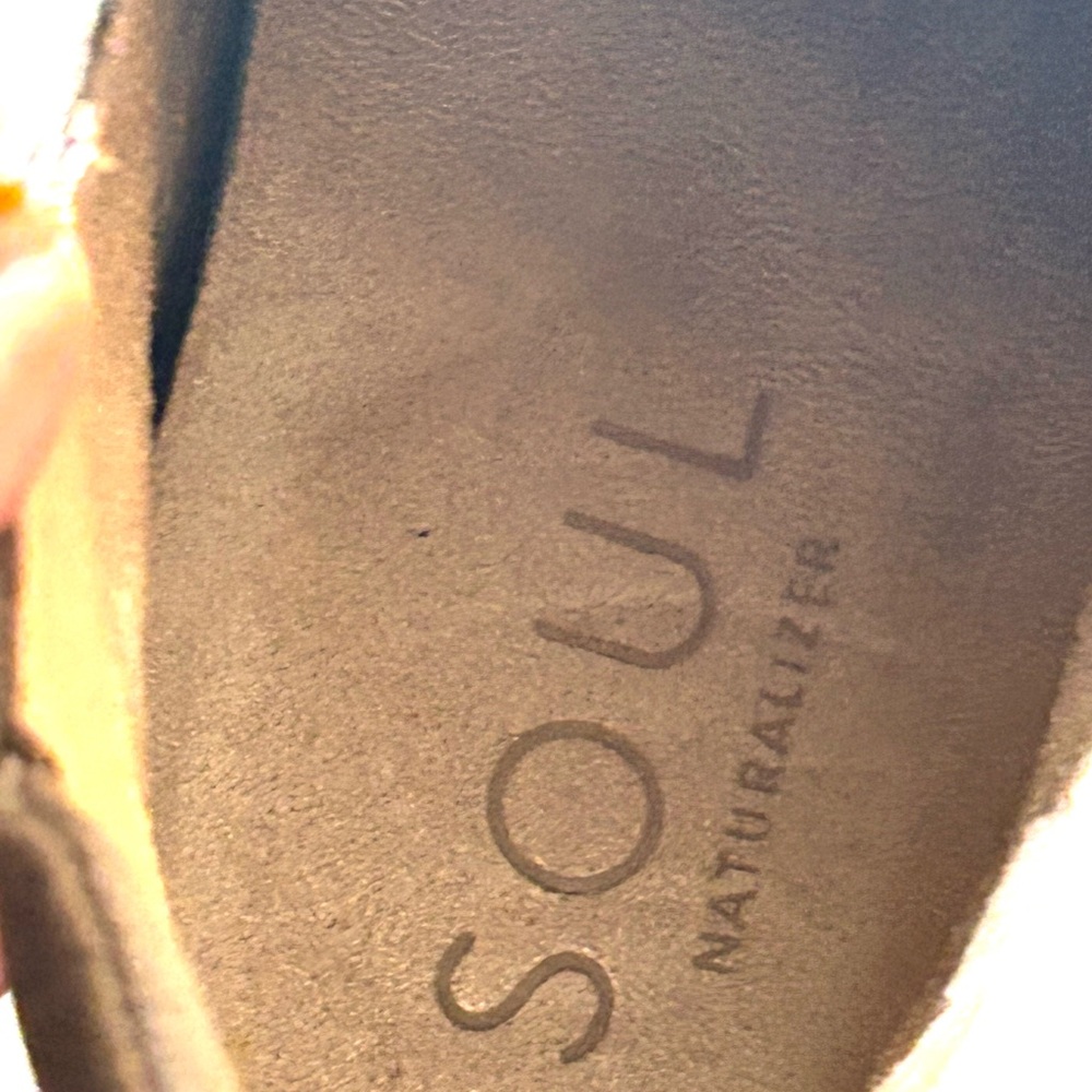 Soul Naturalizer Haley Gray zipper wedge heel Ankle Booties size 7.5 Wide - Picture 3 of 11